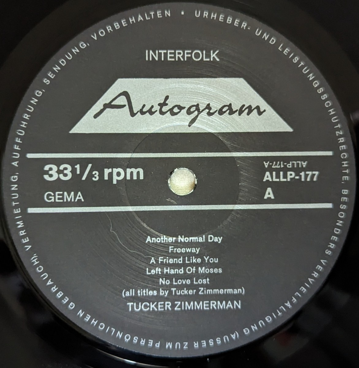 Tucker Zimmerman★独Autogram Orig.盤/SSW_画像3