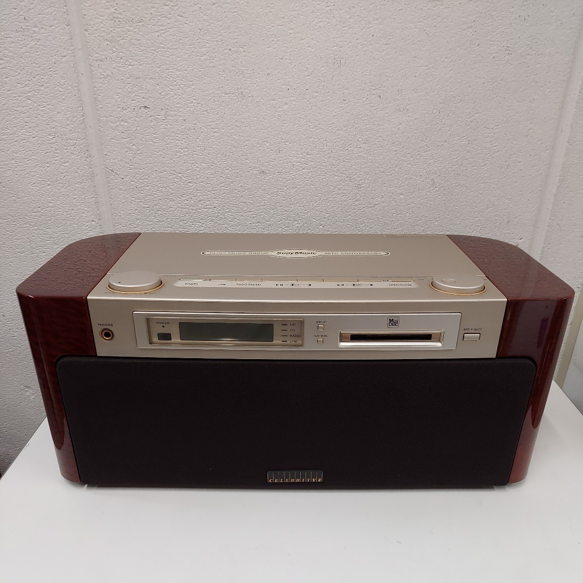 ★通電/MD確認済/CDジャンク/現状品★SONY 30th /ソニー★MD/CD/ラジオ★CELEBRITY II MD-7000★高級 システム オーディオ★音響機器★_現状品！SONY　MD-CDステレオ