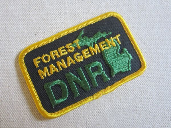 ビンテージ FOREST MANAGEMENT DNR 森林管理 狩猟 公園 釣り ワッペン/パッチ 企業 USA 古着 アメリカ アメカジ カスタム キャップ ① 185_画像2