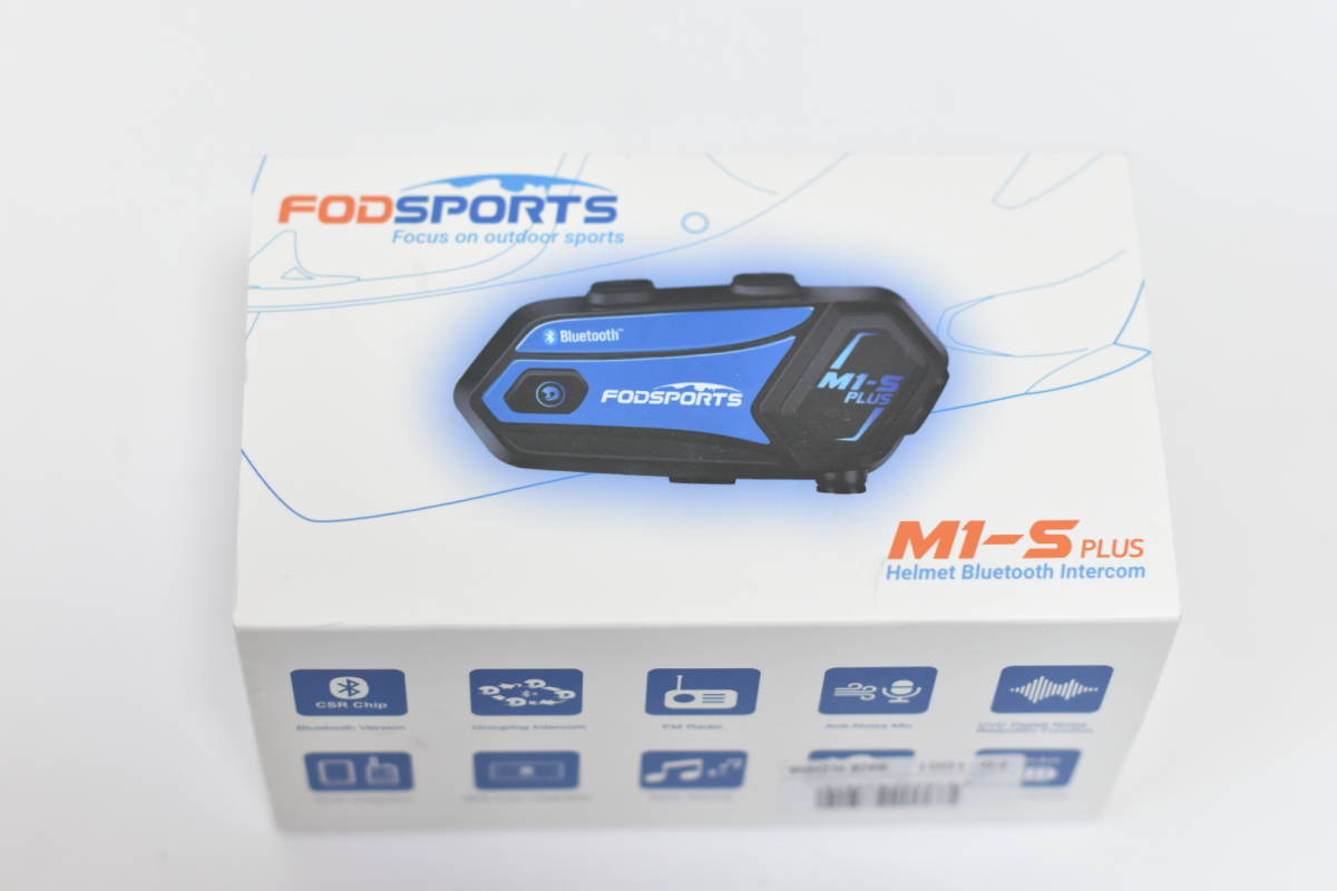 FODSPORTS バイク インカム M1-S Plus インカム 最大6人同時通話 連続使用20時間 FMラジオ対応 音楽共有 Bluetooth/229_画像5