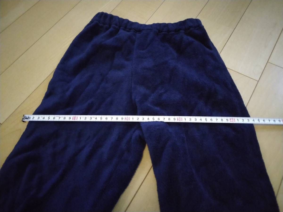  boys пижама *140 размер * теплый * темно-синий серия цвет * б/у товар. *....*