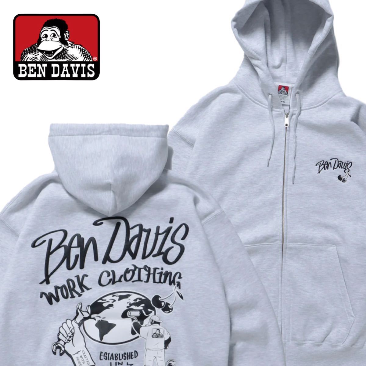 新品/未使用【BEN DAVIS(ベンデイビス)】WALL TAGGING ZIP HOODIE