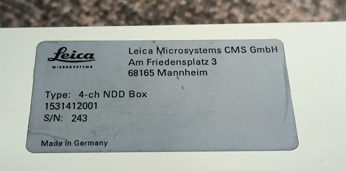 4ch NDD BOX leica microsystems CMS Gmbh am friedensplatz 3 顕微鏡_画像1