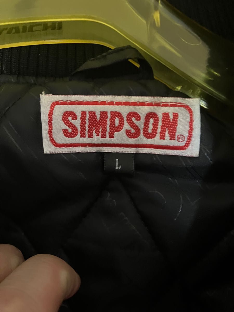 SIMPSON  シンプソン　L レザージャケット/スタジャン/MA-1/ライダー