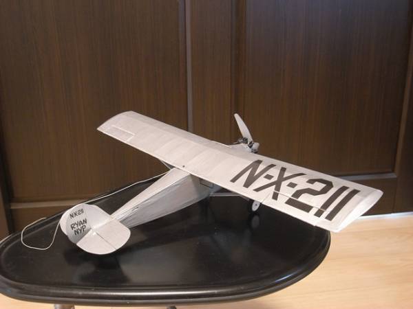 [ rubber power machine ]Easy Built made Spirit of St. Louis( wing length :20~)***2