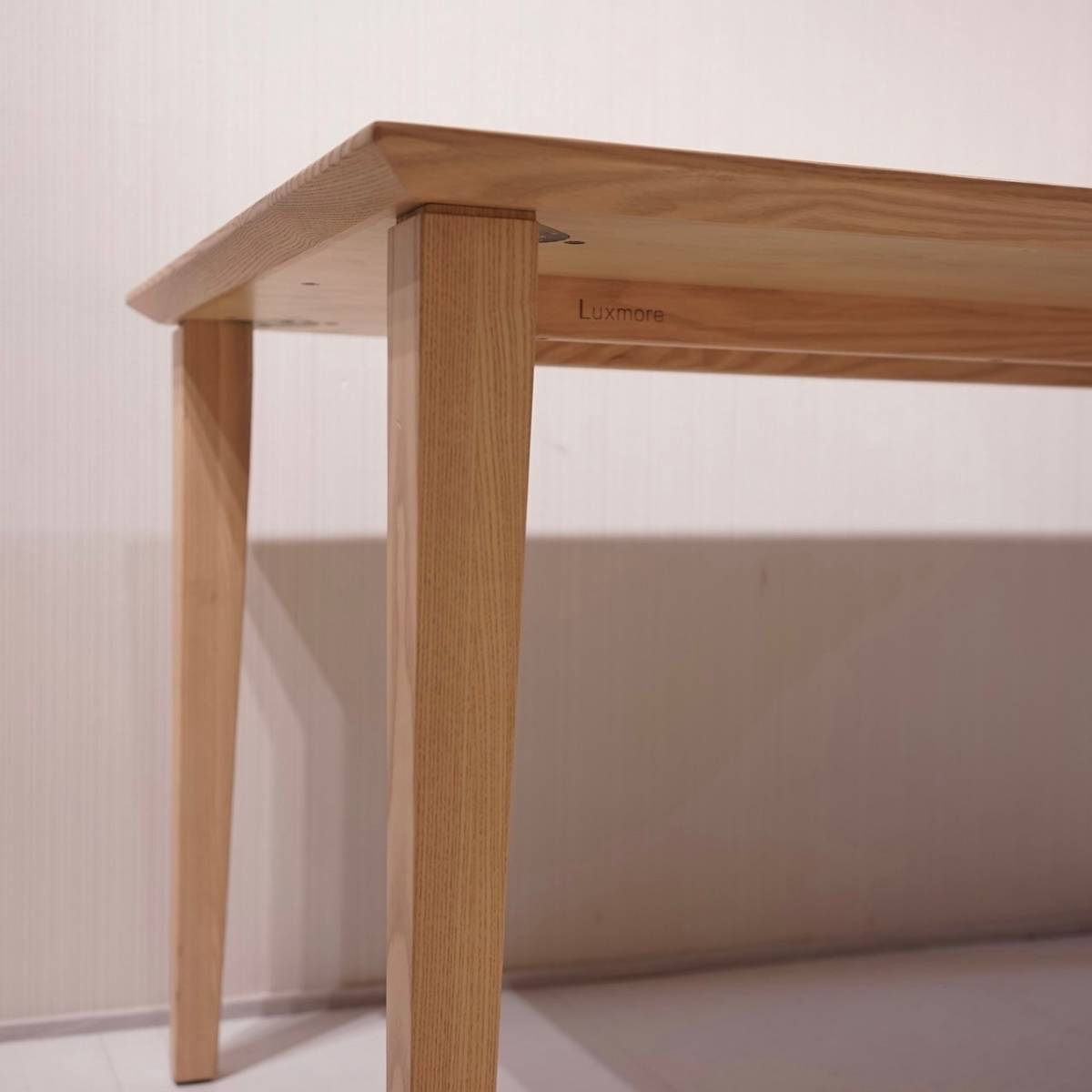 未使用品 朝日木材 ダイニングテーブル Luxmore ホワイト ナチュラル リビングテーブル センターテーブル モダン 北欧 取扱:アクタス BOSCO_画像10