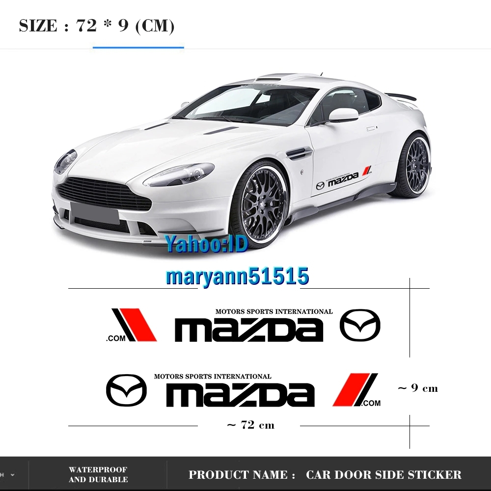 MAZDA サイドステッカー 左右2枚セット♪ マツダ デカール MS CX-5 CX-3 CX 5 CX-4 2 3 6 アクセラ アテンザ マツダ CX-7 CX-9 MAZDASPEED_画像3