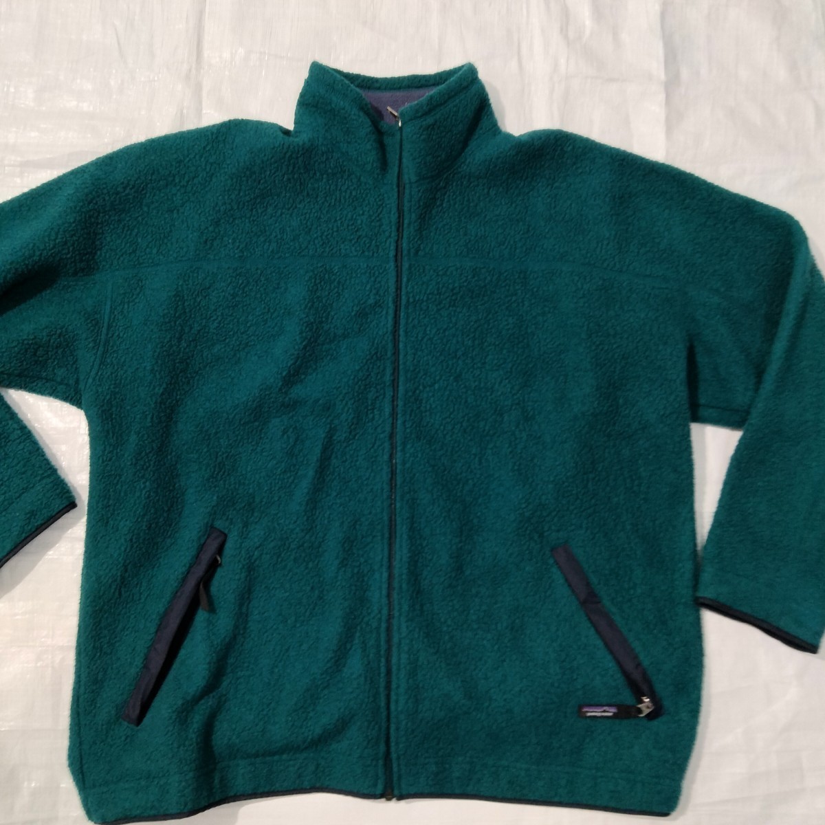 パタゴニア　Patagonia wooly zip ウーリージップ　フリース　ジャケット　96年usa アメリカ製　シャーリング　XL teal グリーン　レア