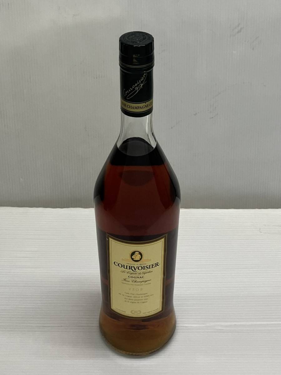 【W6399】COURVOISIER/クルボアジェ VSOP スリムボトル V.S.O.P SUNTORY BRANDY スリムボトル 2本セット 未開栓 長期自宅保管品 現状お渡し_画像2