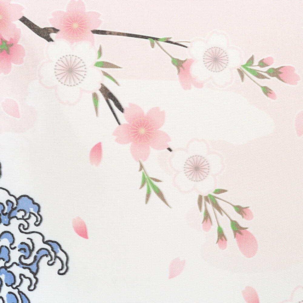 両面柄のれん幅 85cm × 丈 150cm/ cos 柄は「両面 しだれ桜と富士」99817でお届けします。＜暖簾 のれん 両面プリント＞の画像8