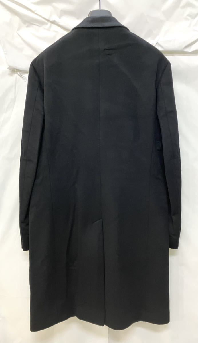  used Versace VERSACE COLLECTION cashmere 100% coat Chesterfield coat GIANNI Versace 50 black V500465 men's 148184