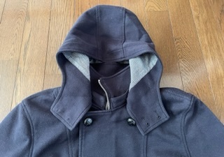 MICHEL KLEIN フード付きジャケット　ブラック　サイズ　４８_画像3