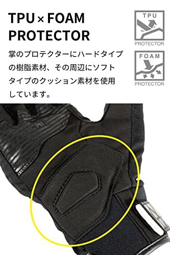 TAICHI(RSタイチ) バイク用 秋冬 防水 防寒 保温 タッチパネル対応 プロテクター内蔵 ステルス ウインターグローブ RST644 MET BLACK_画像4