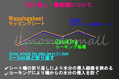 IlMondoMall 4D カーボンシート ハイグロス カーボン調 カーボンステッカー 艶有り ブルー (ブルー,_画像5