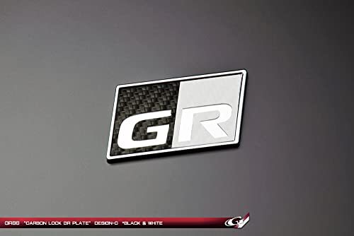 グラージオ Grazio&Co. GR86用 カーボンルック GRプレート フロント用 DESIGN-C BK*WHの画像2