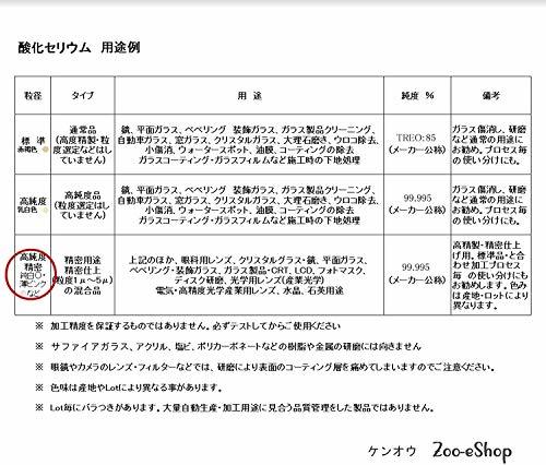 KENOU 酸化セリウム 研磨剤 磨き 傷消し 油膜取り ウロコ取り ガラス 鏡面 車 洗車(純白 高精製,_画像4