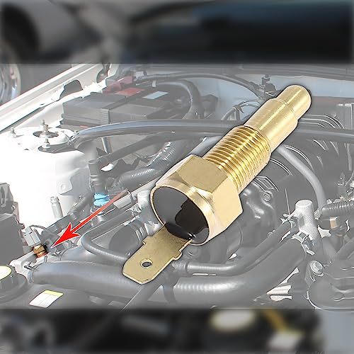 X AUTOHAUX ユニバーサル 自動車用ラジエーターエンジン冷却ファン 温度温度センサースイッチ 3 mmNPT_画像2