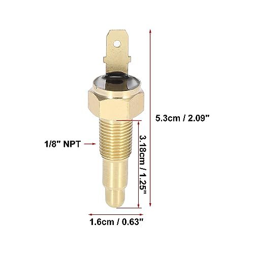 X AUTOHAUX 自動車用ラジエーターエンジン冷却ファン ユニバーサル 温度温度センサースイッチ 3 mm NPT_画像3