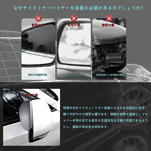 車用補助ミラー レクサス UX UX200 UX250h 10系 2018~ /レクサス LX 4代目 VJA310W型 LX600 2021~ 車用 サイドミラー用補助ミラー_画像3