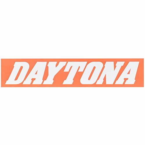 デイトナ(Daytona) バイク ステッカー ブランドロゴ DAYTONA 角型 80×16mm オレンジ/白文字 21262_画像1