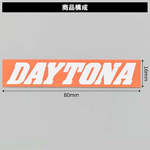 デイトナ(Daytona) バイク ステッカー ブランドロゴ DAYTONA 角型 80×16mm オレンジ/白文字 21262_画像2