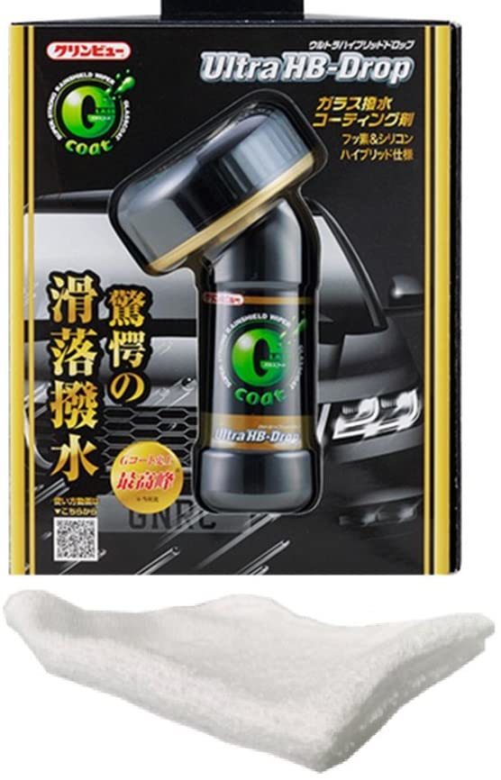 クリンビュー 自動車用 ガラスコーティング剤 撥水 ウルトラハイブリッドドロップ Ultra HB-Drop 80ml おまけ付き_画像1