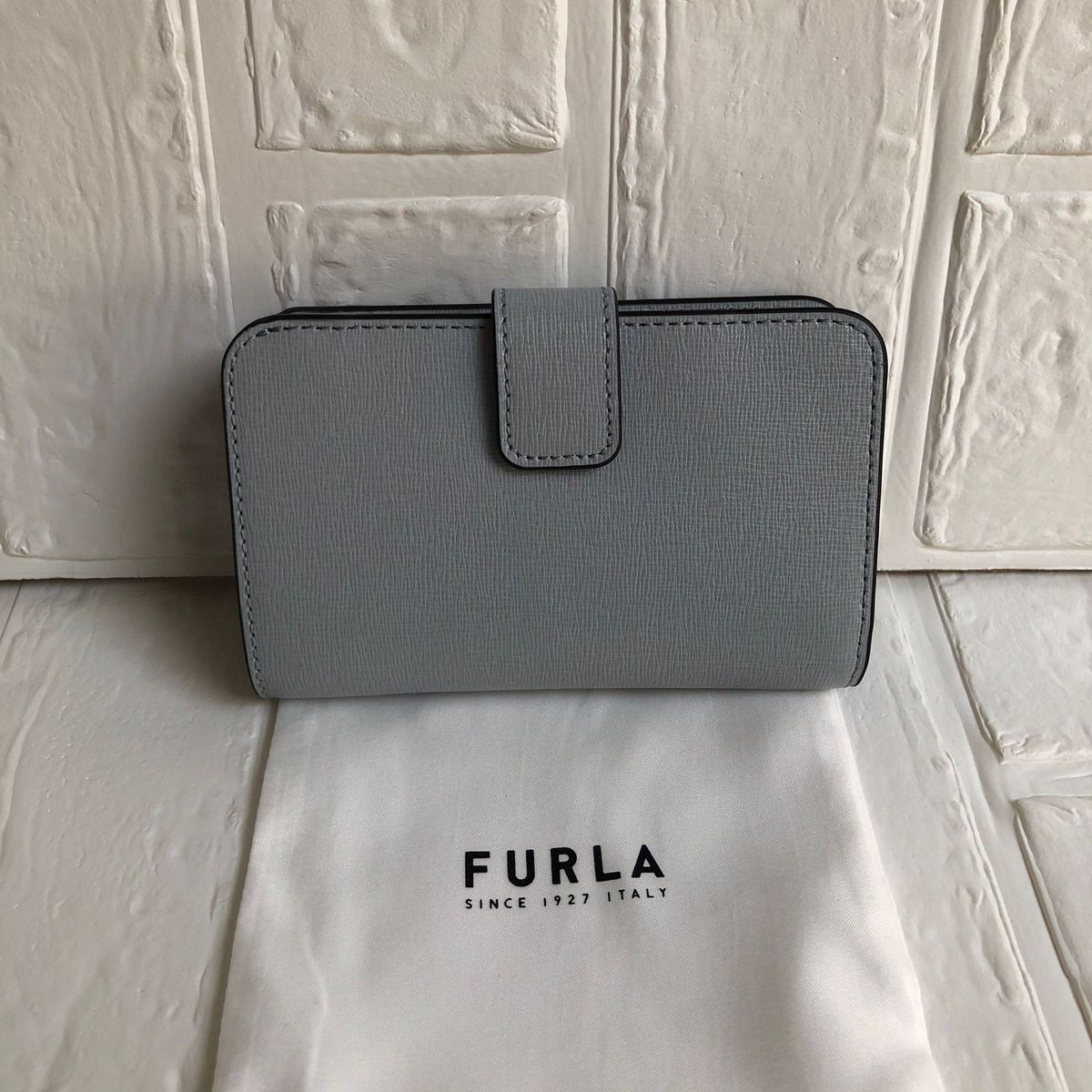 新品 FURLA フルラ バビロン  財布 M ブルーグレー