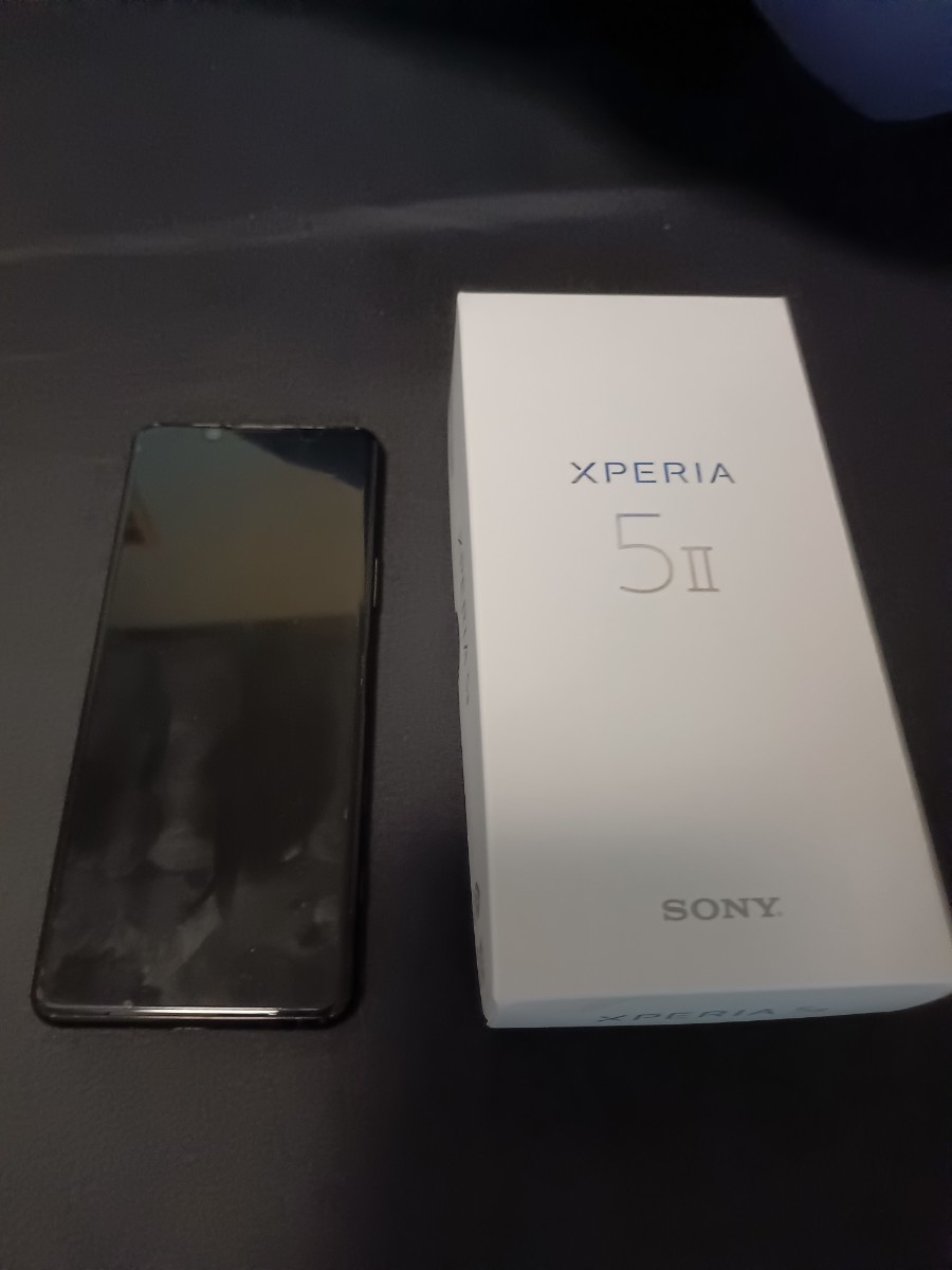 SONY Xperia5Ⅱ 国内版SIMフリー XQ-AS42 256GB Black 黒 - 携帯電話