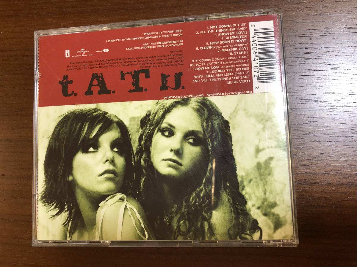 ★ 中古 CD　t.A.T.u.　 200 Km/H in the Wrong Lane (レンタル落ちではありません) _画像2