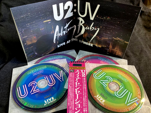 Empress Valley ★ U2 - スフィア・センセーション「Sphere Sensation」2023年ベガス2DAYS！プレス4CD見開きペーパースリーブ_画像2