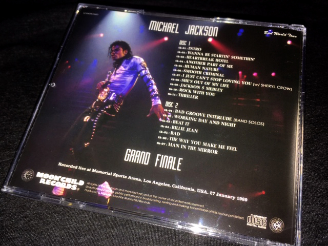 Moon Child ★ Michael Jackson -「Grand Final」初登場サウンドボード・ライヴ！プレス2CD_画像3