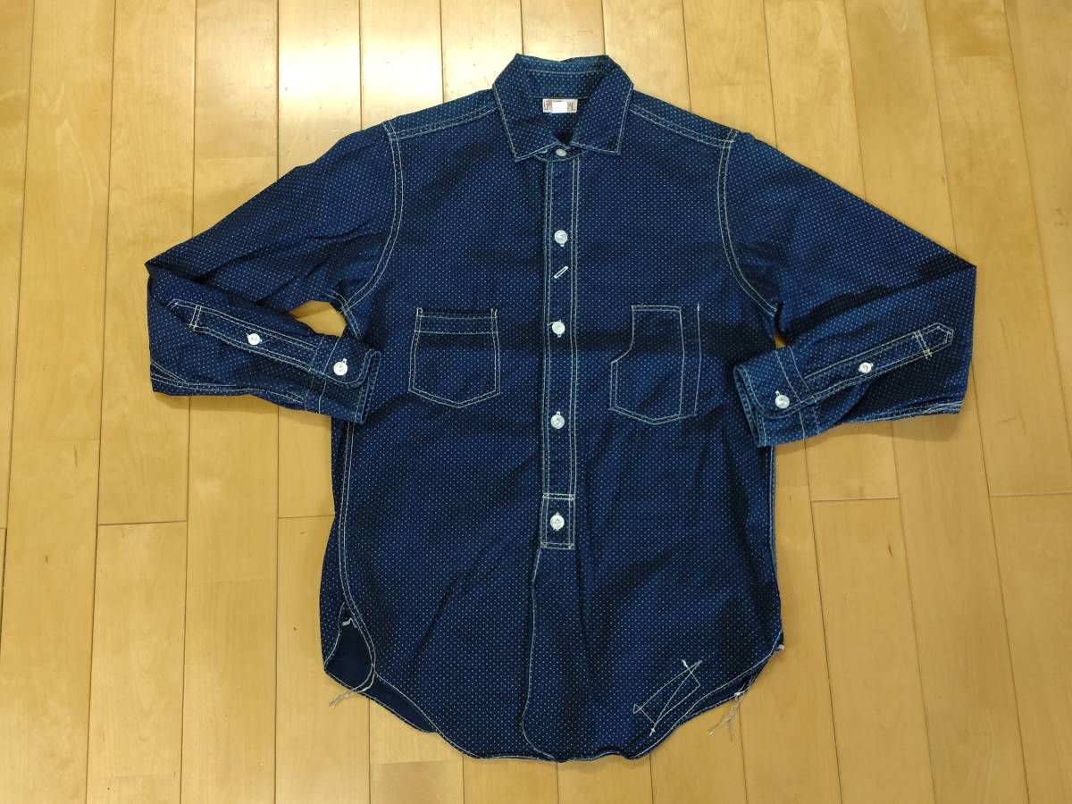 フリーホイーラーズ　FREEWHEELERS　コンダクターシャツ　CONDUCTOR SHIRTS　サイズ14　UNION SPECIAL OVERALLS　_画像1