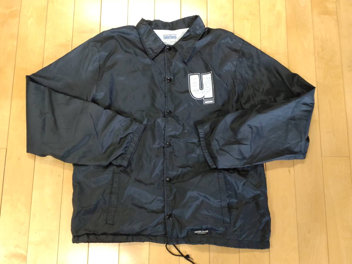 UNDERCOVER コーチジャケット 黒 90s 初期 復刻 裏 フリース UNDERCOVER コーチジャケット 黒 90s 初期 復刻 裏 フリース