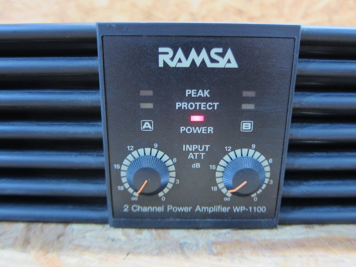 ◎【動作確認済み】Panasonic WP-1100 パワーアンプ 音声出力確認済み◎SP-89_画像3