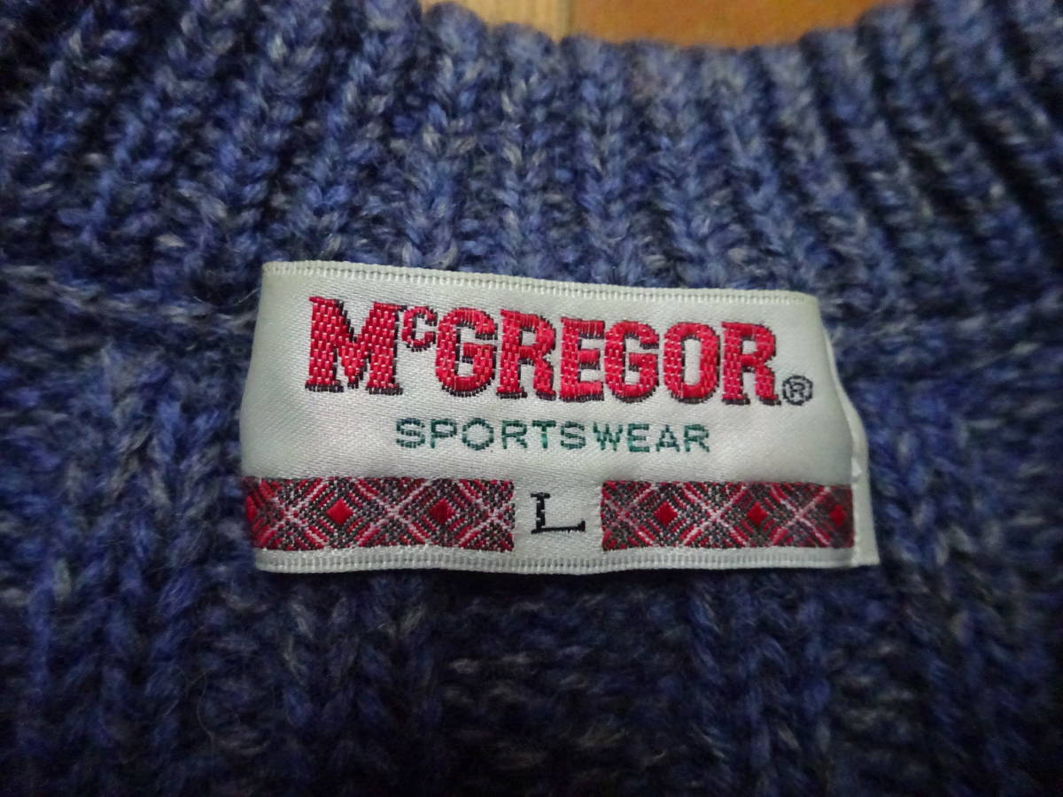 ■Ｐ-139 ■McGREGOR ニット セーター サイズＬ_画像2