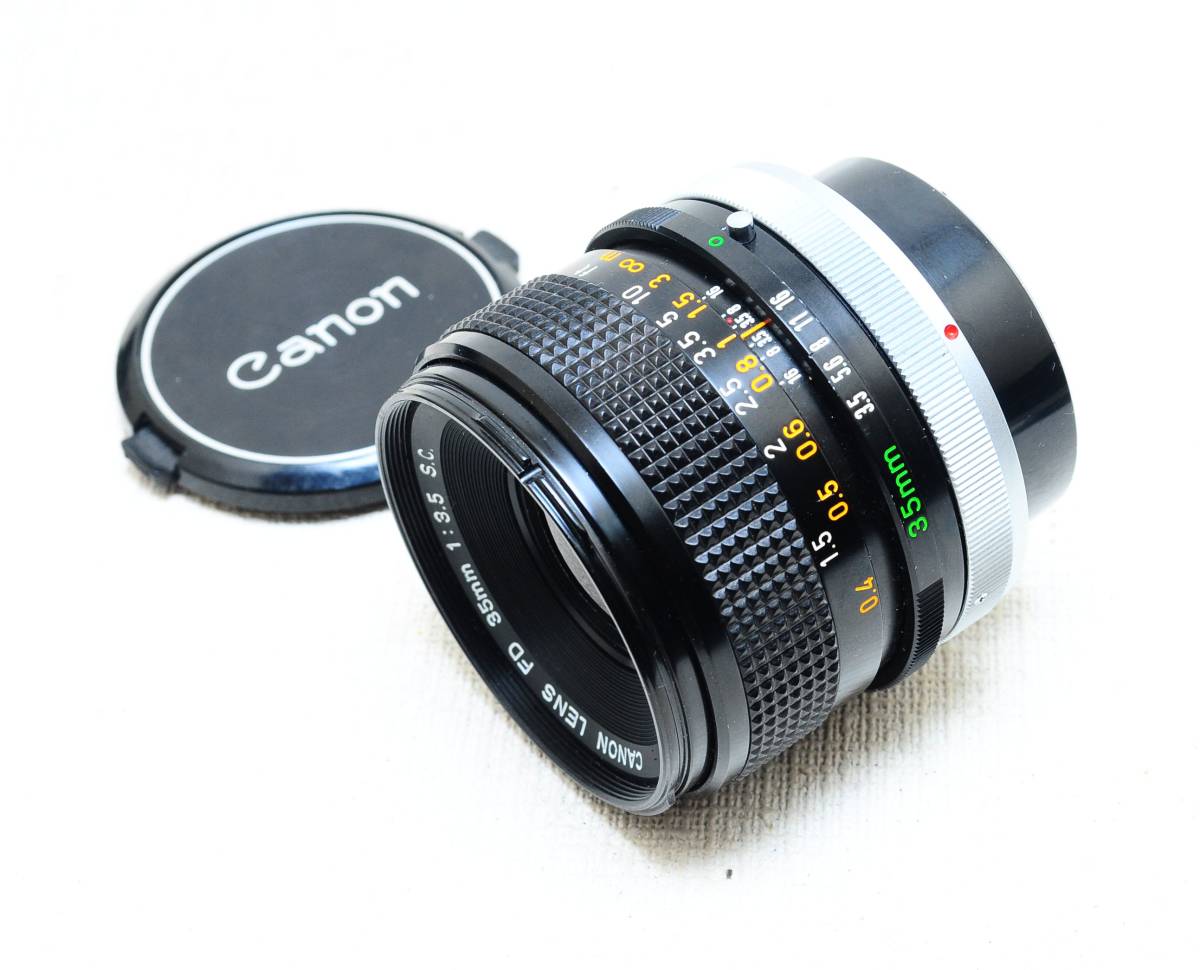 CANON FD 35㎜Ｆ3.5 S,C,　単焦点広角レンズ　完動品_画像3