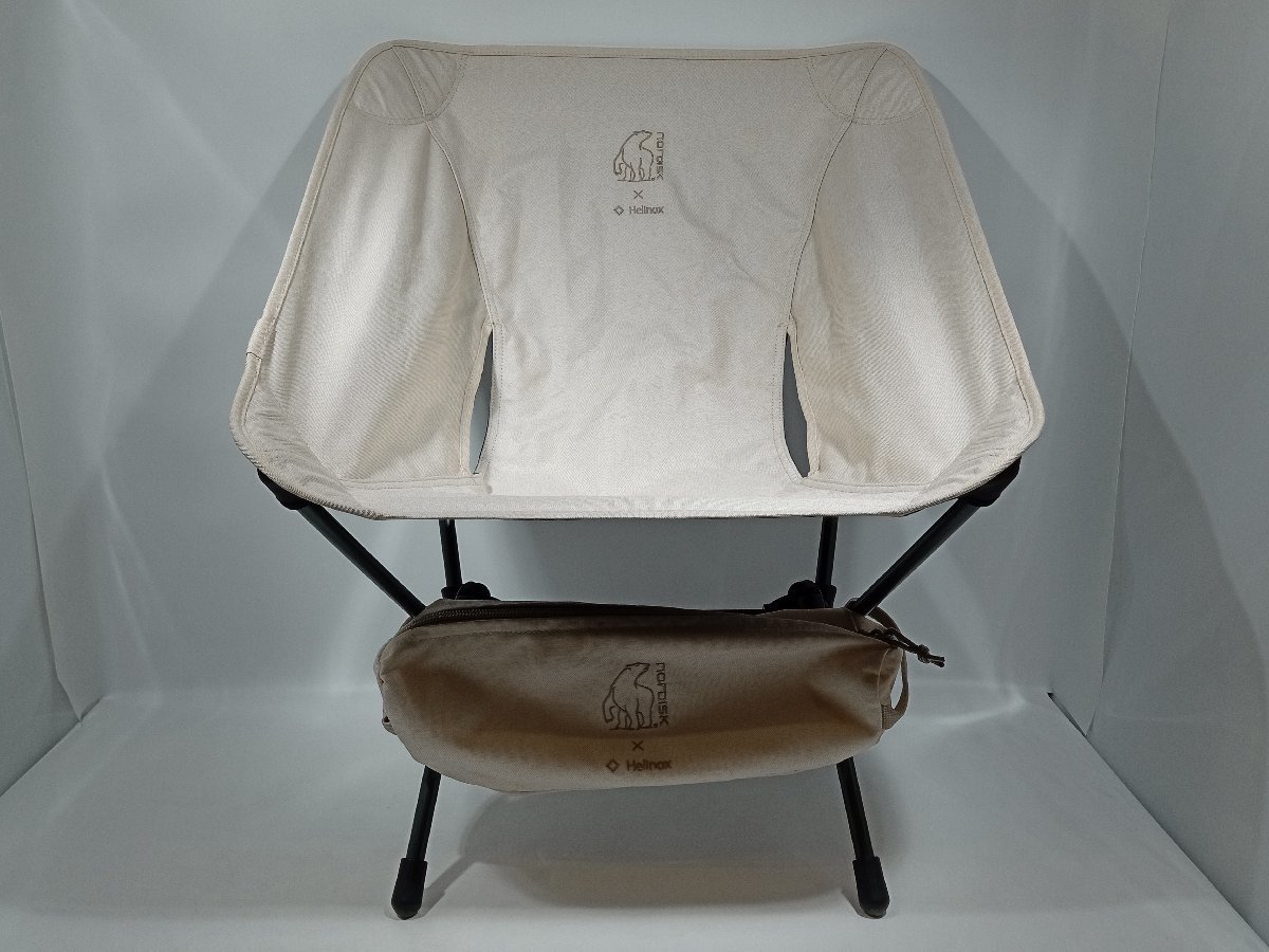 ◆Nordisk X Helinox Chair ノルディスク ヘリノックス チェア キャンプ アウトドア 椅子 ナチュラル 折りたたみ式チェア [1-4] No.8748_画像1