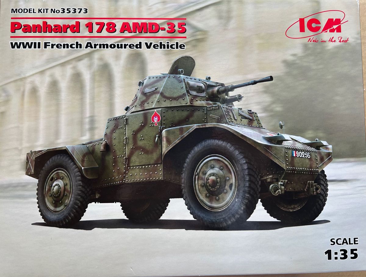 ICM 1/35 scale Panhard 178 AMD-35 WWIl French Armoured Vehicle