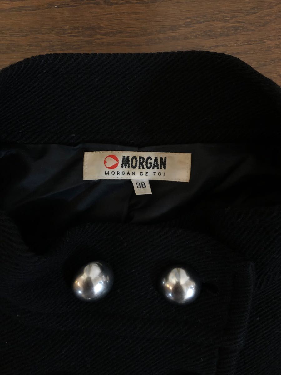 MORGAN モルガン ウール コート 黒　MORGAN DE TOI