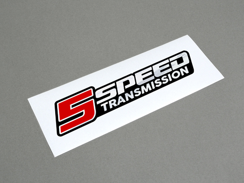 5speed エンブレム風 ステッカー シール 5速車 ミッション・マニュアル車などの画像1