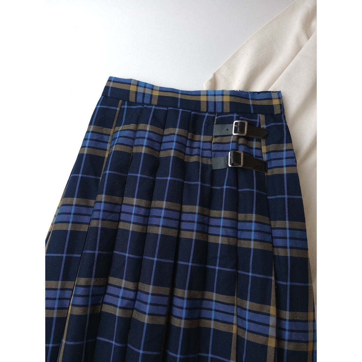 LOWRYS FARM ローリーズファーム 上品で大人にちょうどいい グレンチェック プリーツ ロング キルト スカート (28K+3147)_画像2