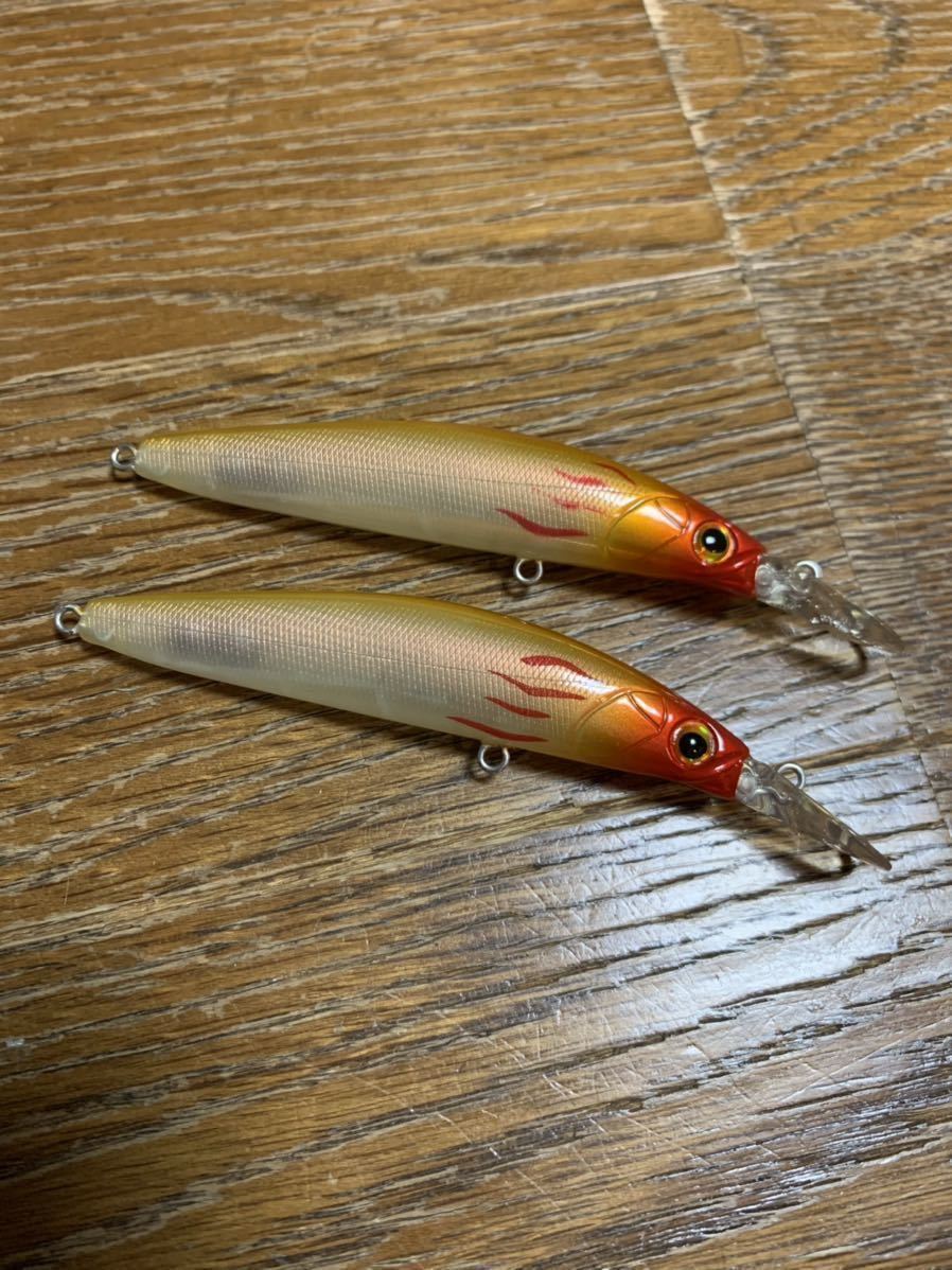 Megabass (メガバス )リップインベイト S ( LIP IN BAIT )ヤマハカラー ( YAMAHA )SG サンフラワー ☆2個セット売り。ミノー ルアー_画像2