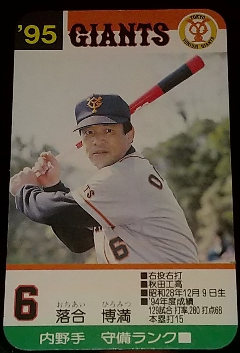 タカラプロ野球カードゲーム９５読売巨人軍 落合博満_画像1