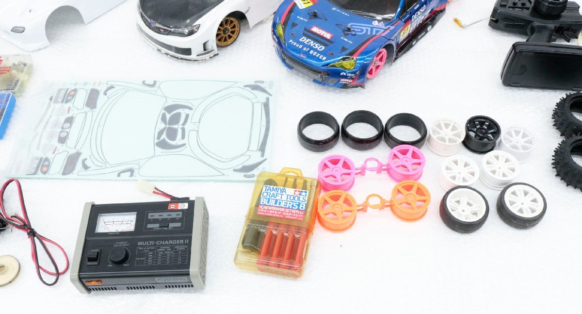 【中古・ジャンク】ラジコン等 色々まとめセット RX-7 インプレッサ BRZ ボディ バッテリー プロポ モーター他【未検品】'_画像4