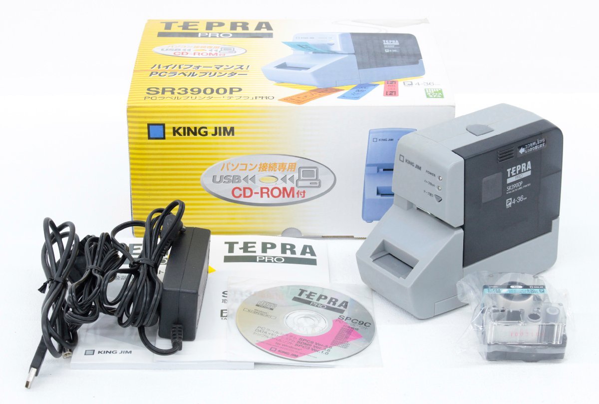 ●【中古品】KINGJIM TEPRA PRO キングジム テプラプロ SR3900P PCラベルプリンター テプラ :_画像1