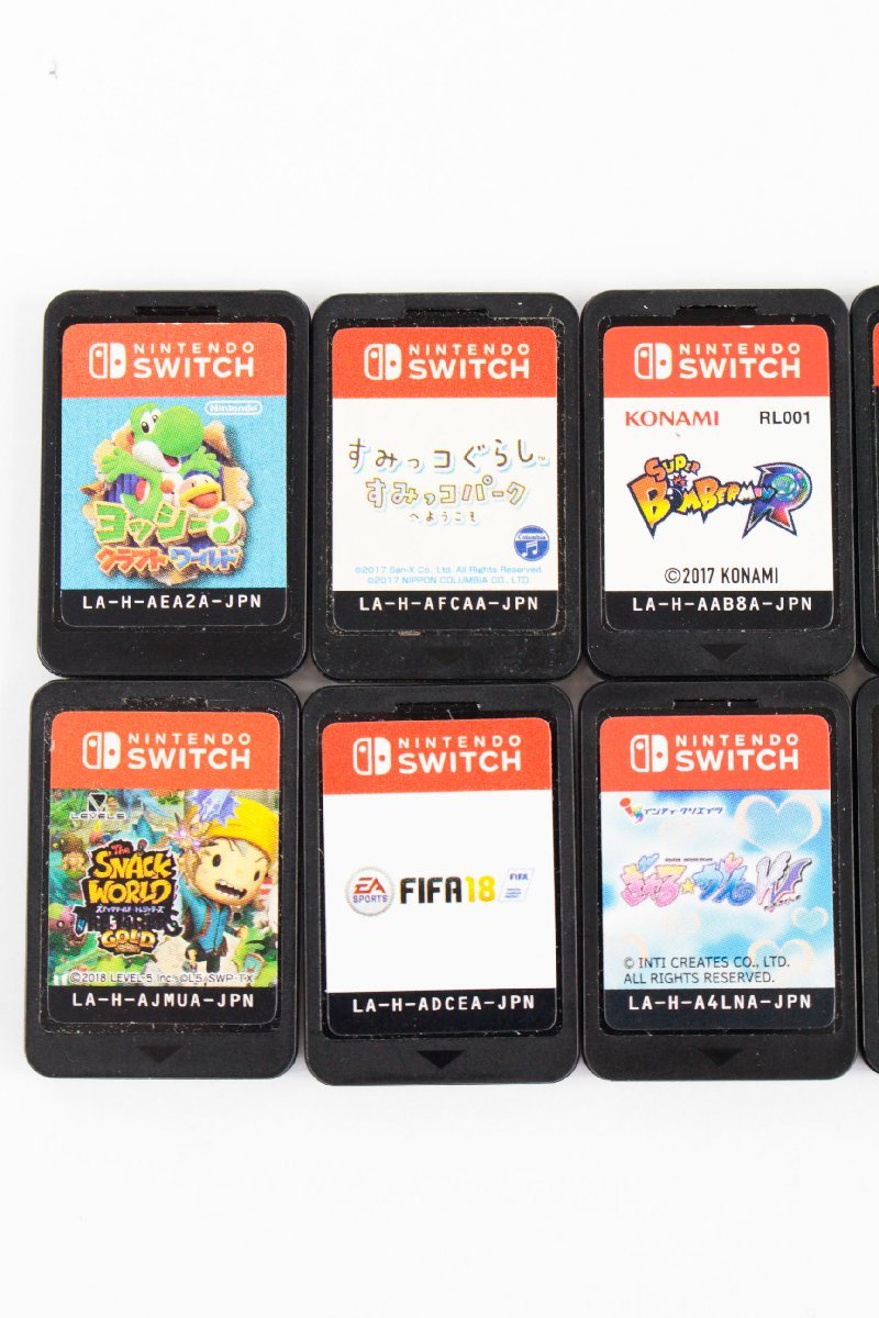 【中古・ジャンク】SWITCH スイッチソフト ROMのみ 10本セット ヨッシークラフト ボンバーマン すみっコ〔2〕【ゆうパケ可】'_画像2