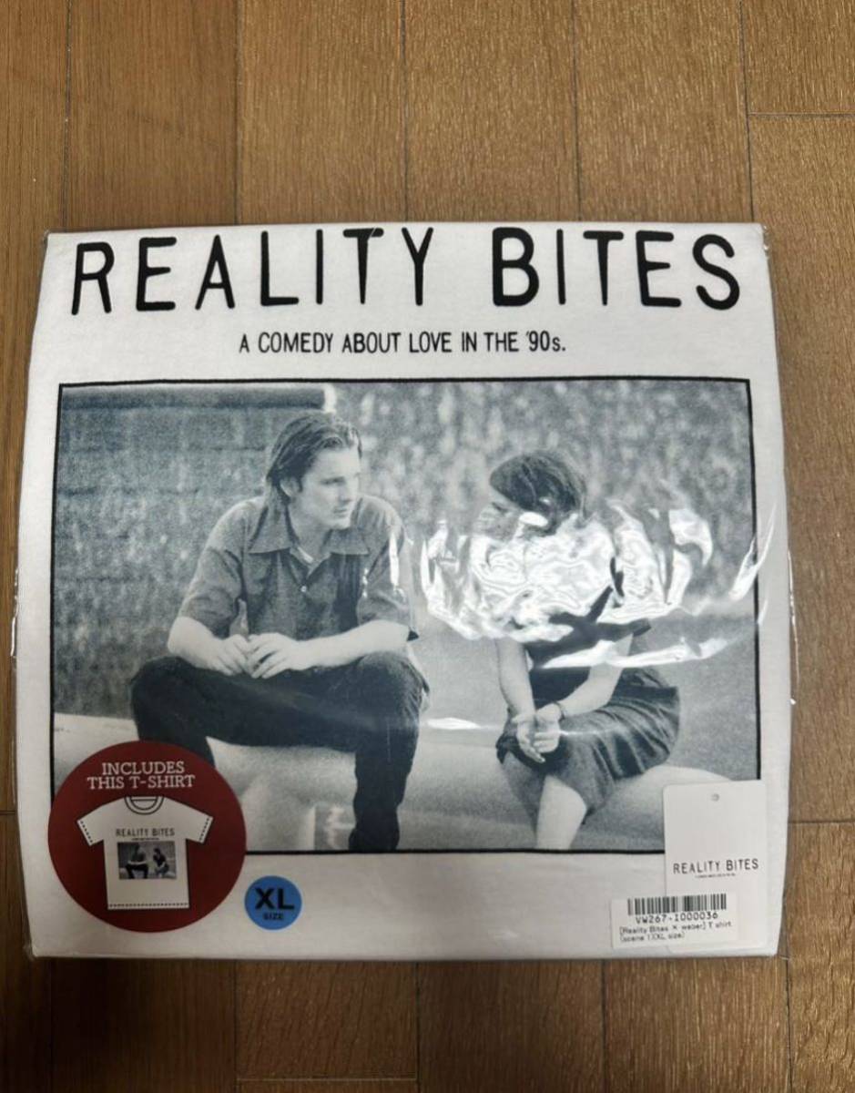 XLサイズ ① Reality Bites × weber T shirt scene 2 リアリティバイツ Tシャツ TEE ホワイト 90's 映画 ウィノナライダー_画像3