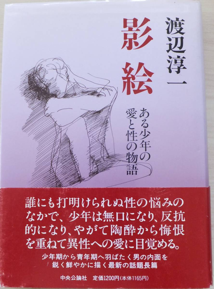 影絵　ある少年の愛と性の物語　渡辺淳一　1990年初版・帯　中央公論社_画像1