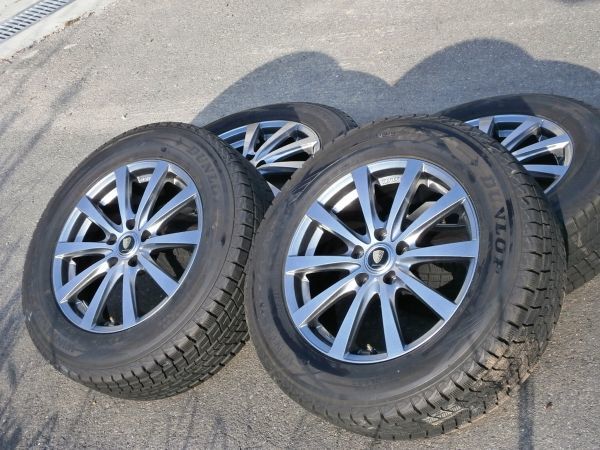 中古バリ山９分山☆スタッドレスタイヤ/ホイルセットPCD114.3◎17×7J☆ウィンターマックス◎225/65R17☆2014◎マナティスポーツ☆_画像1