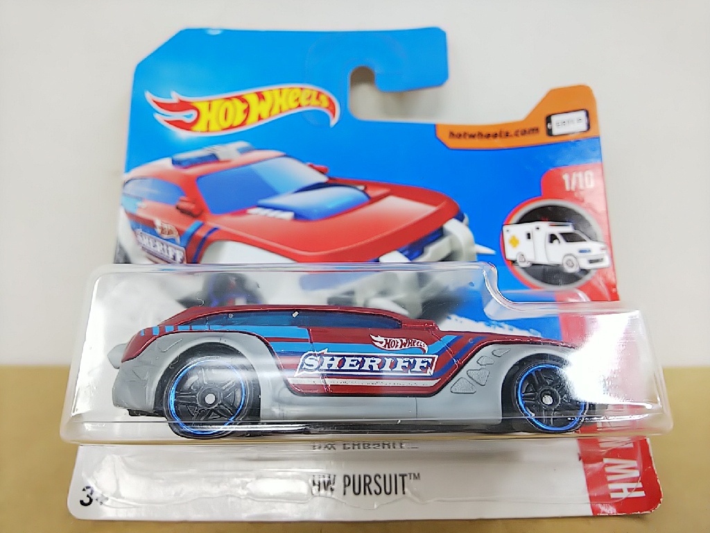 ■ショートカード HOTWHEELSホットウィール 2017 HW RESCUE 1:64 HW PURSUIT 271/365 パースート レスキューミニカー_画像1